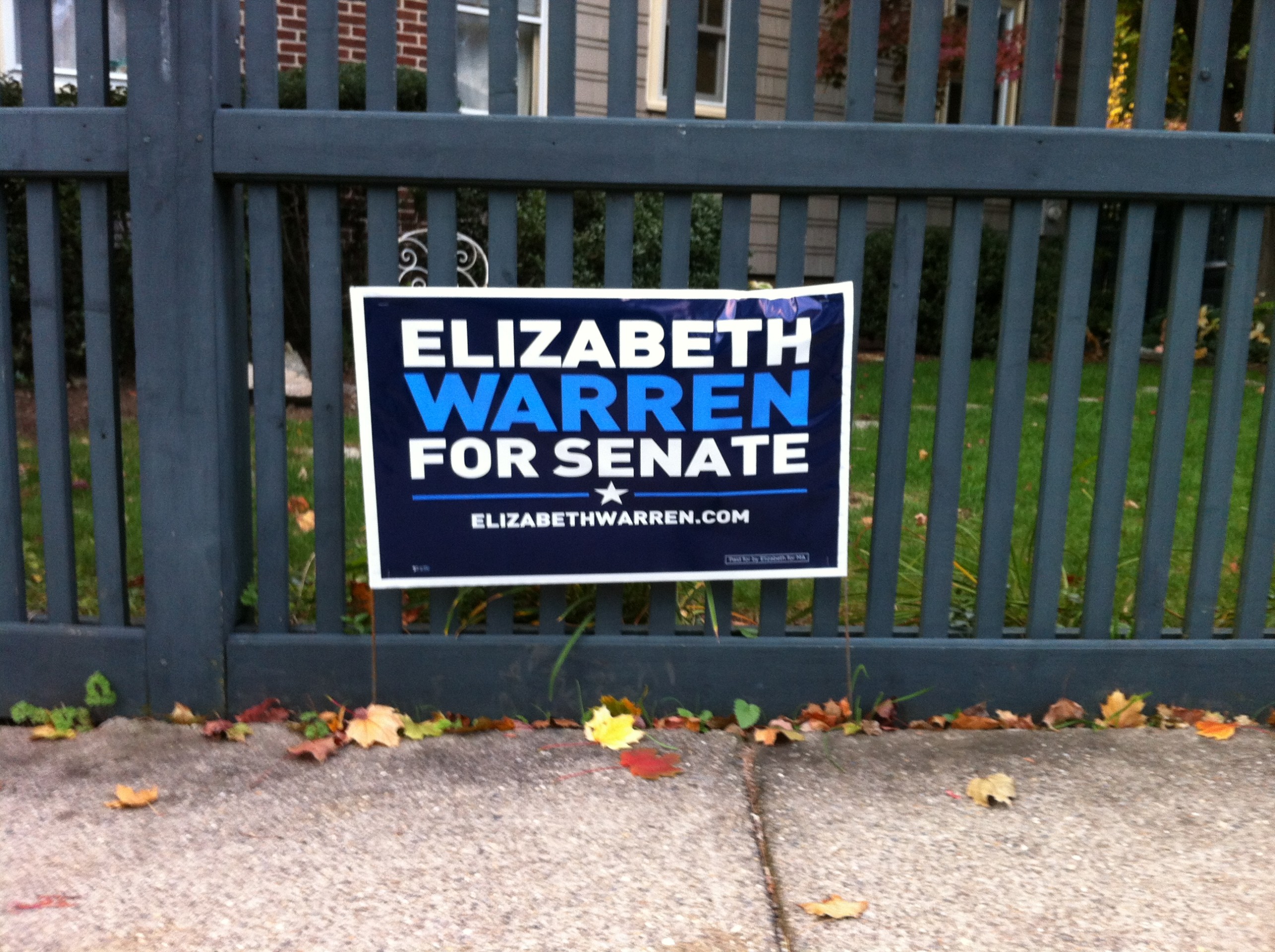 Warren Yard Sign - Before