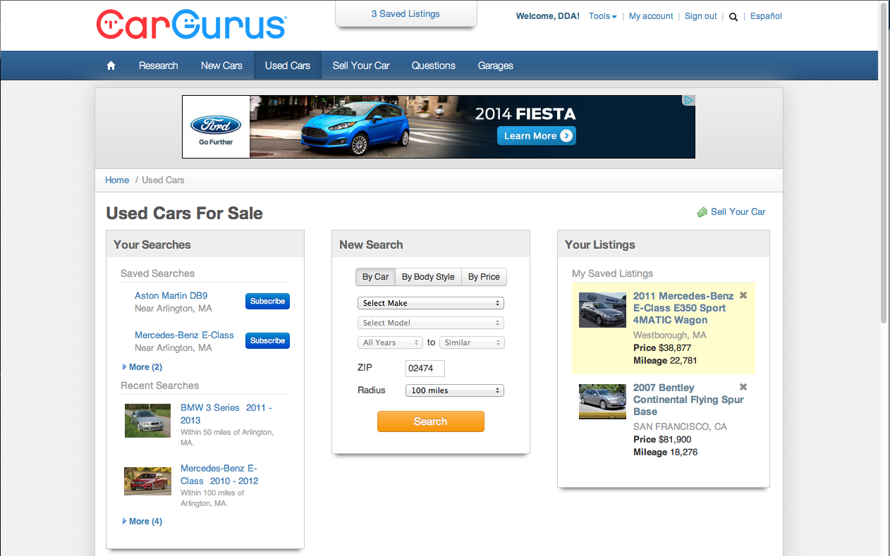 The Final Used Car Landing Page