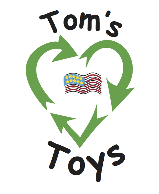 Tom's Toys Logo in two sizes